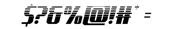 Normandy Beach Halftone Italic Font OTHER CHARS