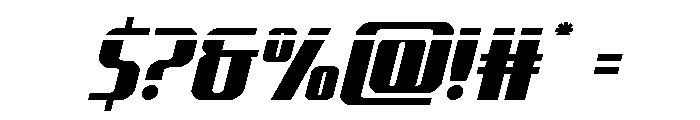 Normandy Beach Laser Italic Font OTHER CHARS