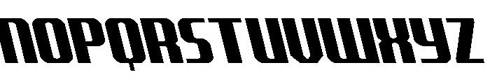 Normandy Beach Leftalic Font LOWERCASE