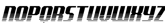 Normandy Beach Twotone Italic Font LOWERCASE