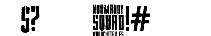 Normandy Squad Font OTHER CHARS