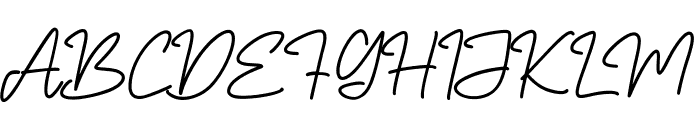 North Glides Free Regular Font UPPERCASE