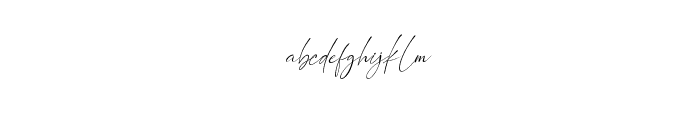 Northwest Signature Italic Font LOWERCASE
