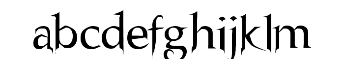 Nosfer Font LOWERCASE