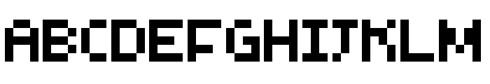 Nostalgia Pixel Regular Font UPPERCASE