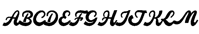 Nostalgia Riviera Font UPPERCASE