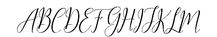 Nostalgia Script Regular Font UPPERCASE