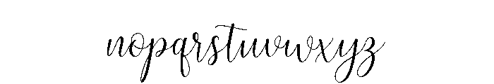 Nostalgia Script Regular Font LOWERCASE