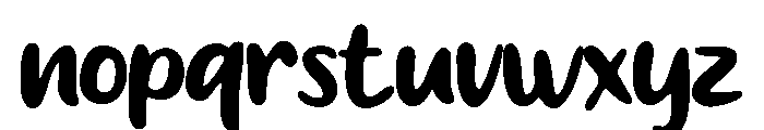 Nostalgic Letter Font LOWERCASE