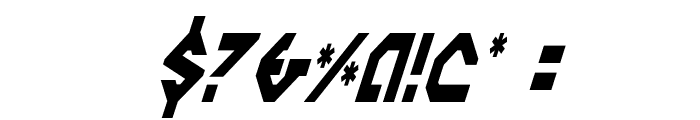 Nostromo Condensed Italic Font OTHER CHARS