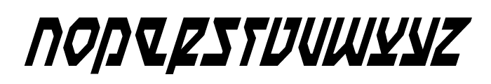 Nostromo Condensed Italic Font UPPERCASE
