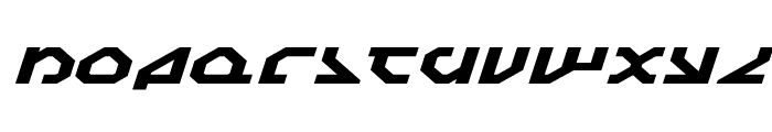 Nostromo Expanded Italic Font LOWERCASE