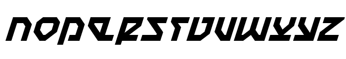 Nostromo Italic Font UPPERCASE