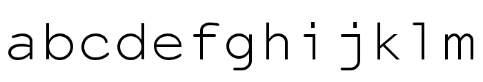 NotCourier Font LOWERCASE