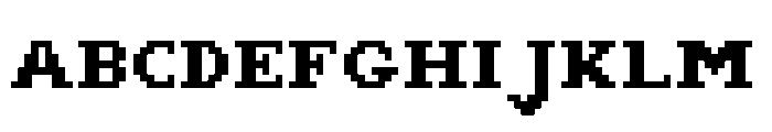 NotJamSerif11 Font UPPERCASE
