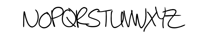 Note to Selfie Font UPPERCASE