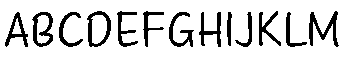 NotePaper-regular Font UPPERCASE