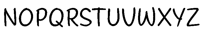NotePaper-regular Font UPPERCASE