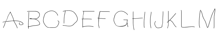 NotebookScribble Font UPPERCASE