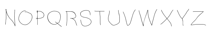 NotebookScribble Font UPPERCASE