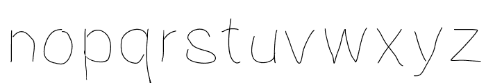 NotebookScribble Font LOWERCASE