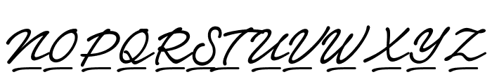 Notera 2 Underline PERSONAL USE Medium Font UPPERCASE