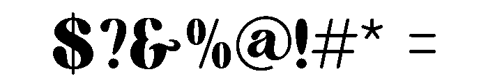 Nothing Magic Font OTHER CHARS