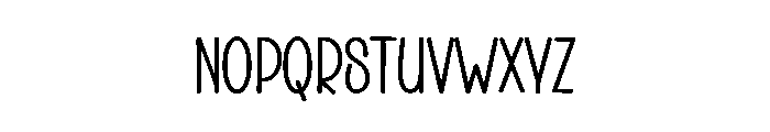 Nothing Summer Font UPPERCASE
