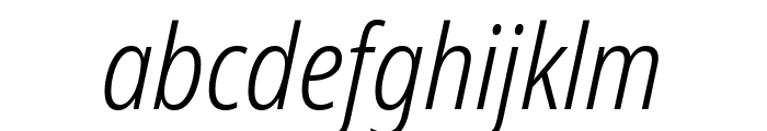 Noto Sans Condensed Light Italic Font LOWERCASE