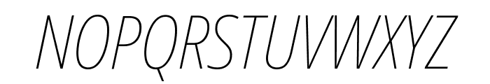 Noto Sans Display Condensed Thin Italic Font UPPERCASE
