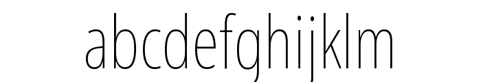 Noto Sans Display ExtraCondensed Thin Font LOWERCASE