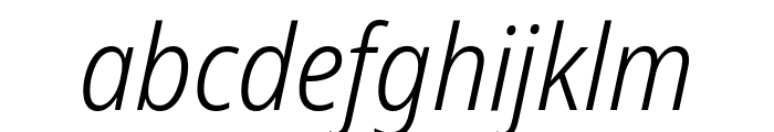 Noto Sans Display SemiCondensed Light Italic Font LOWERCASE