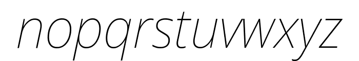 Noto Sans Display Thin Italic Font LOWERCASE