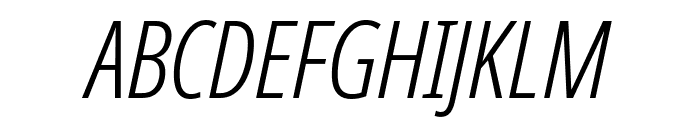 Noto Sans ExtraCondensed Light Italic Font UPPERCASE