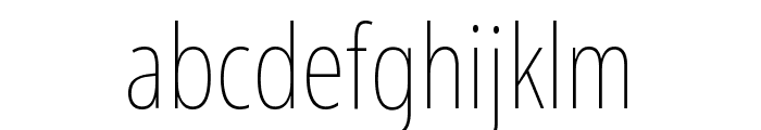 Noto Sans ExtraCondensed Thin Font LOWERCASE