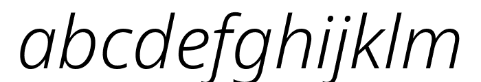 Noto Sans Light Italic Font LOWERCASE