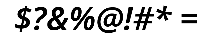Noto Sans SemiBold Italic Font OTHER CHARS