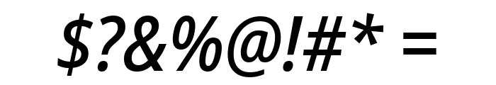 Noto Sans SemiCondensed Medium Italic Font OTHER CHARS