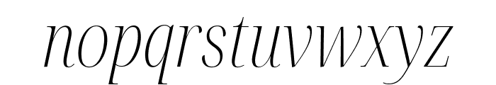Noto Serif Display Condensed ExtraLight Italic Font LOWERCASE