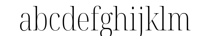 Noto Serif Display Condensed ExtraLight Font LOWERCASE