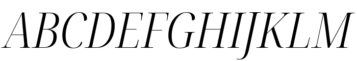 Noto Serif Display Condensed Light Italic Font UPPERCASE