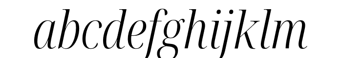 Noto Serif Display Condensed Light Italic Font LOWERCASE