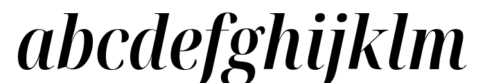 Noto Serif Display Condensed SemiBold Italic Font LOWERCASE