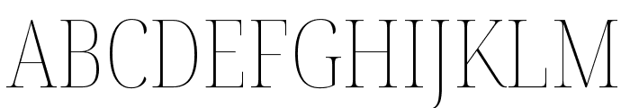 Noto Serif Display Condensed Thin Font UPPERCASE