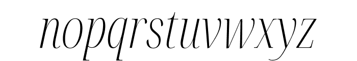 Noto Serif Display ExtraCondensed ExtraLight Italic Font LOWERCASE