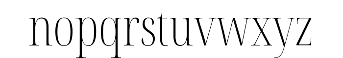 Noto Serif Display ExtraCondensed ExtraLight Font LOWERCASE