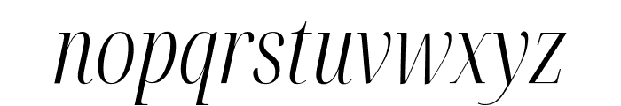 Noto Serif Display ExtraCondensed Light Italic Font LOWERCASE