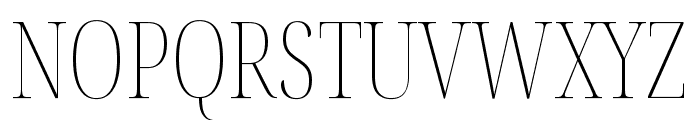 Noto Serif Display ExtraCondensed Thin Font UPPERCASE