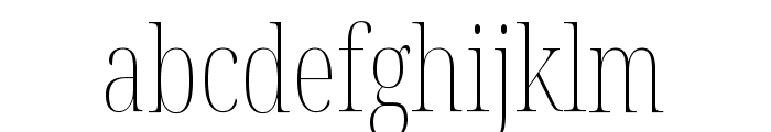 Noto Serif Display ExtraCondensed Thin Font LOWERCASE