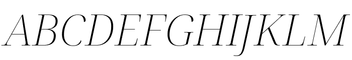 Noto Serif Display ExtraLight Italic Font UPPERCASE